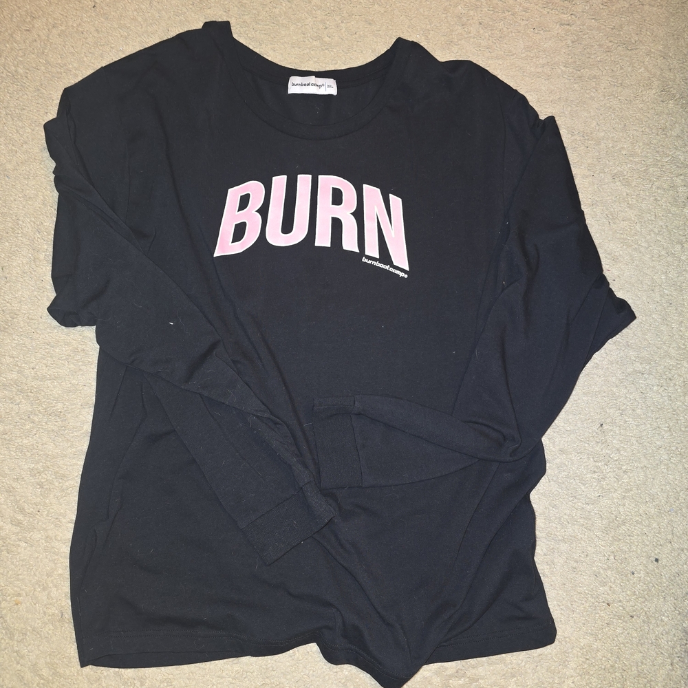 Burn Bootcamp Black Long Sleeve Top